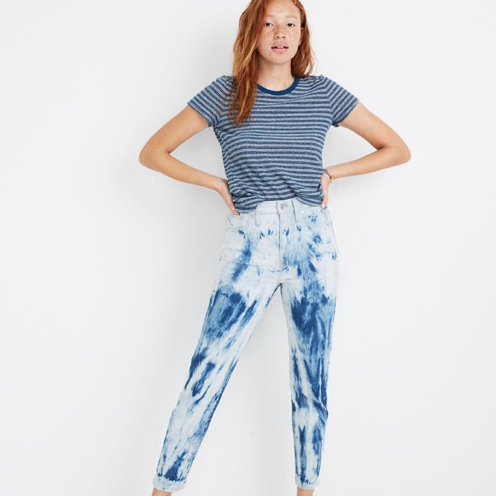 💖HP 8/21💖 Madewell The Perfect  Jean Tie-Dye - Picture 7 of 8
